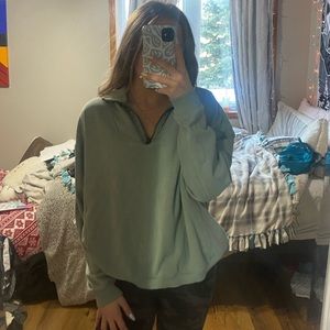 Cute sage green quarter zip
